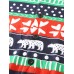 Mens Stripe   Cartoon Animal Print Round Neck Long Sleeve One Piece Jumpsuits Home Sleepwear
