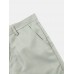 Men Solid Color Utility Multi Pocket Buttons Ankle Length Casual Pants