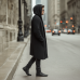 Men's Autumn And Winter Fashion Solid Color Cotton Yarn Knitted Long Hooded Cardigan MTA2378I9P